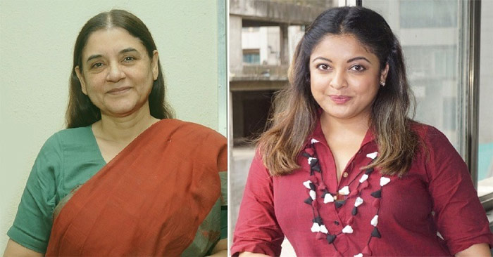 menaka gandhi,support,thanushree dutta  తనుశ్రీ వ్యవహారంపై పాలిటిక్స్ స్టార్ట్స్!!