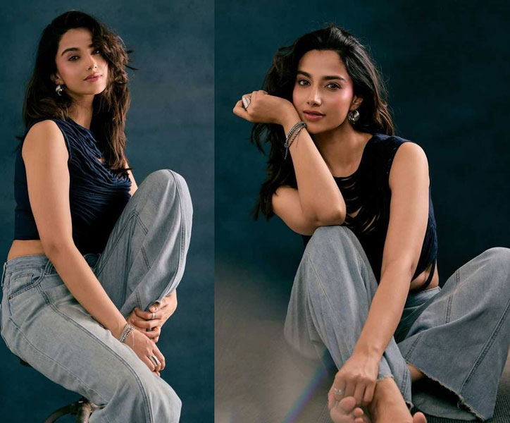 meenakshi chaudhary  సింపుల్ లుక్ లో మీనాక్షి 