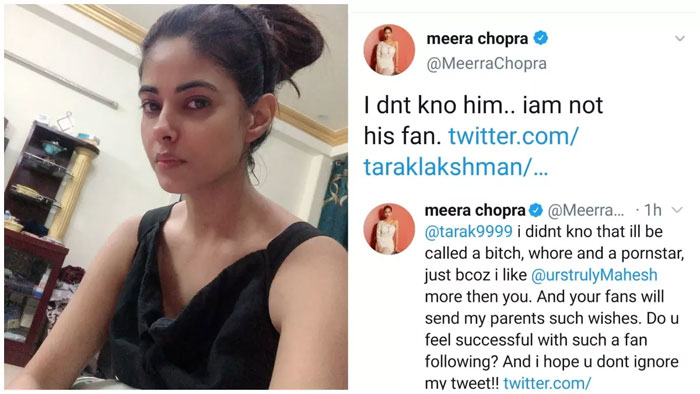 meera chopra,complains,cyber crime,ntr fans,abuse comments  ఎన్టీఆర్ ఫ్యాన్స్‌పై కేసు పెట్టిన హీరోయిన్?