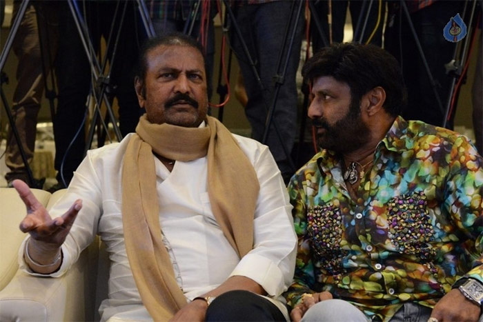 balakrishna,mohan babu,paisa vasool,paisa vasool audio success meet  అతిధిగా పిలిస్తే కలెక్షన్‌ కింగ్ కౌంటర్లేశాడేంటి?