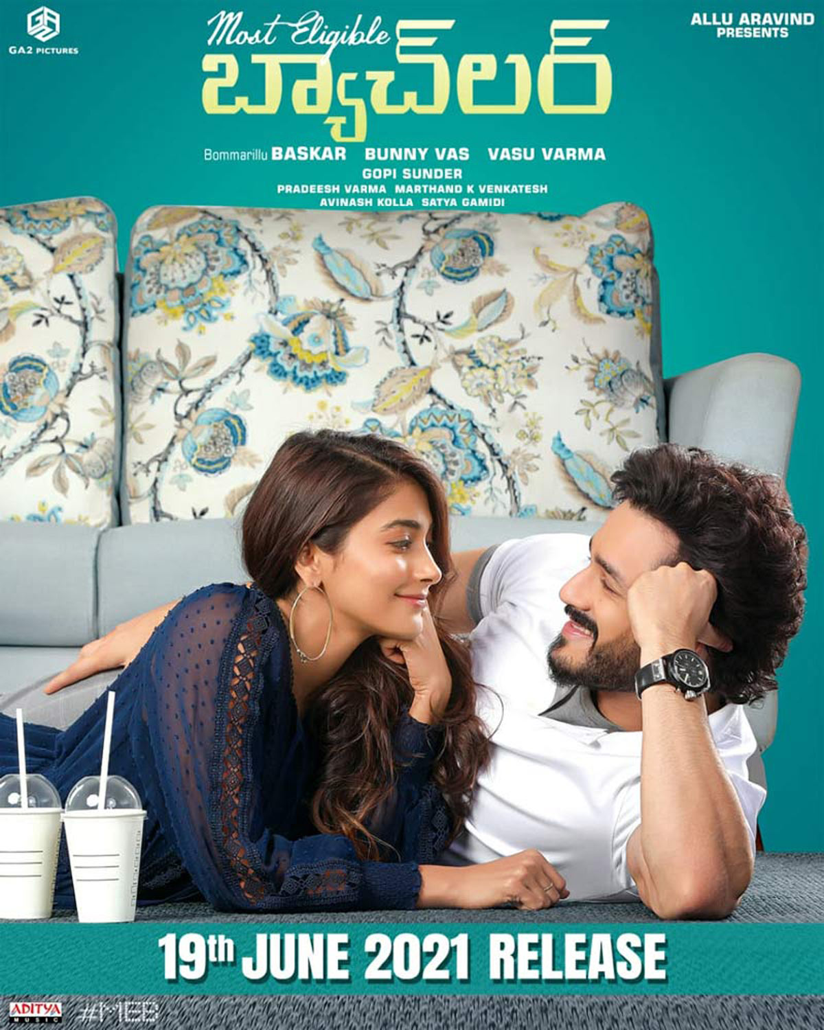 most eligible bachelor,akhil,pooja hegde,bommarillu bhasker,allu aravind,ga2 banner  బ్యాచ్‌లర్ పర్ఫెక్ట్ ప్లానింగ్ 