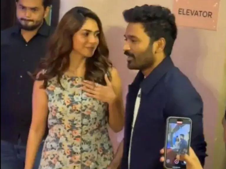 dhanush  హీరోతో ఎఫైర్ వార్త‌లతో మృణాల్ హ‌ర్ట్