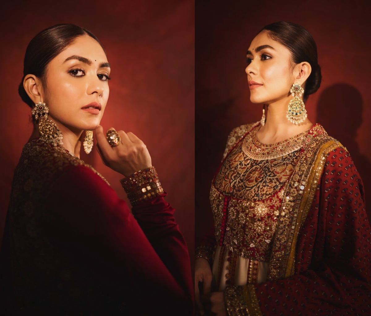 mrunal thakur  మృణాల్ రాయల్ లుక్ 