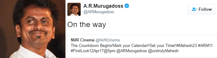 murugadoss,mahesh babu,mahesh 23 movie,first look,april 12th,evening 5  ఈసారి పక్కా అంటున్నారు!!