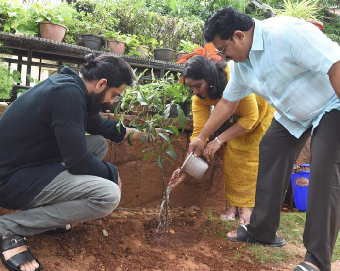 hero naga shourya,participate,green india,challenge,mp santosh kumar  గ్రీన్ ఇండియా ఛాలెంజ్‌లో నాగశౌర్య