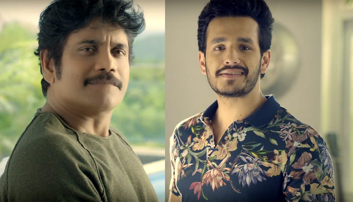 akhil akkineni,nagarjuna,south india shopping mall,nag and akhil in south india shopping mall ad  వీళ్ళసలు తండ్రీ కొడుకులేనా..!?