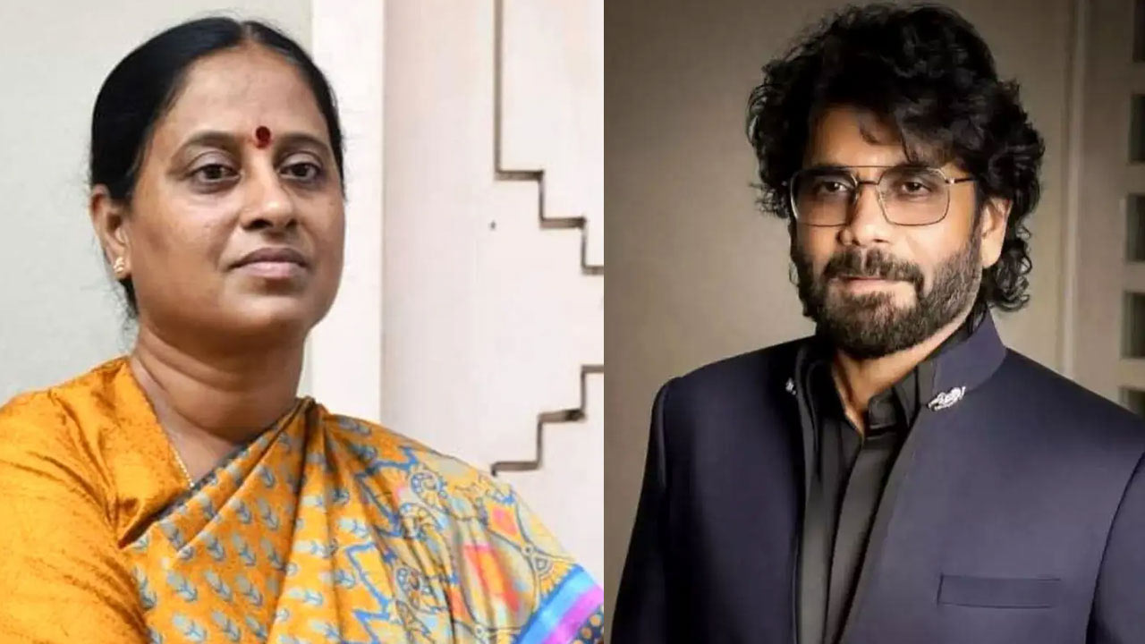 nagarjuna  కొండా సురేఖ సారీ ని యాక్సెప్ట్ చేసిన నాగ్ 