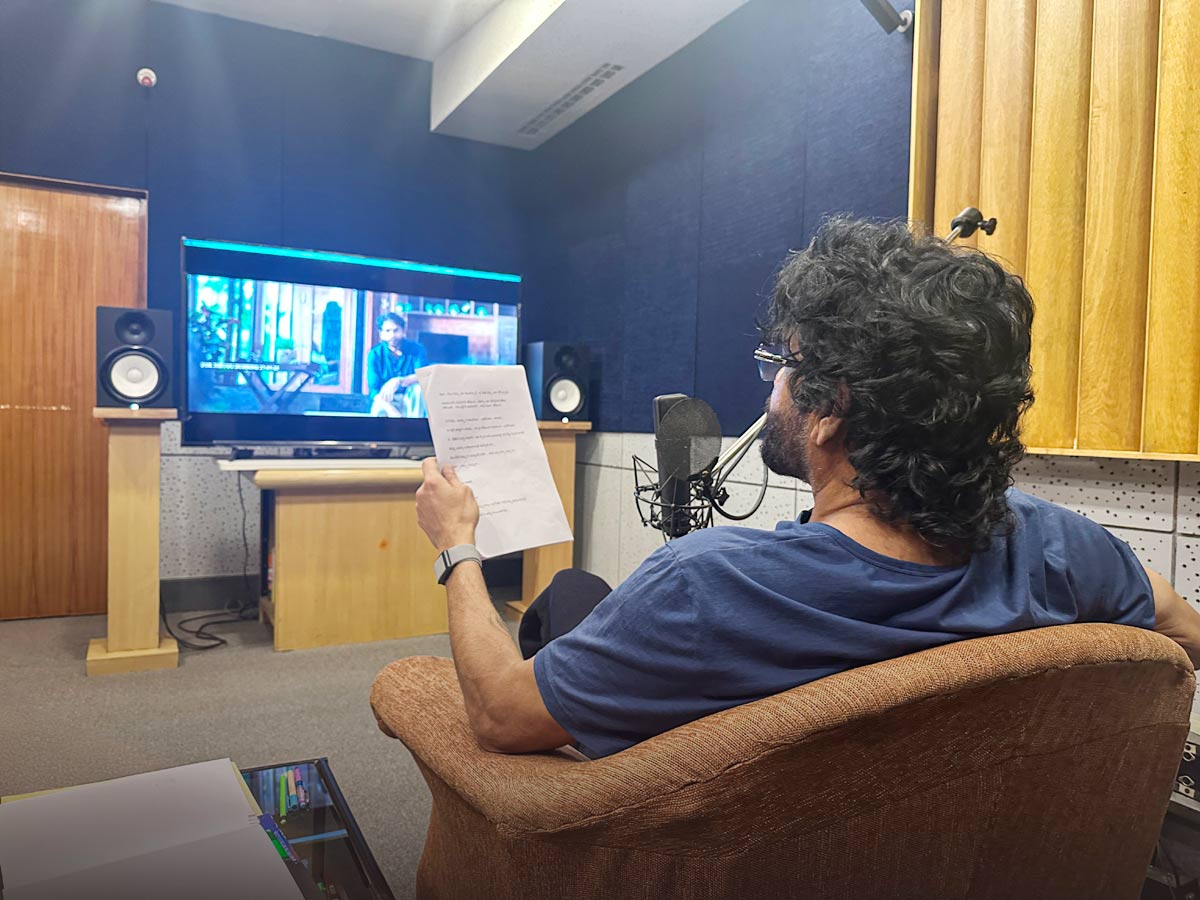 nagarjuna  నిన్న కొడుకు పెళ్లి - ఈరోజు కుబేర డబ్బింగ్ 
