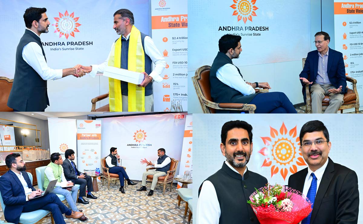 nara lokesh  నారా లోకేష్ అమెరికా భేటీలు 