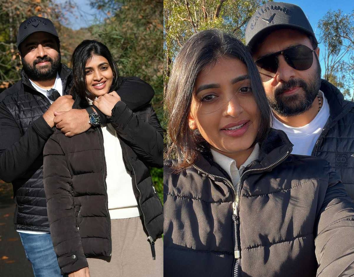 nara rohith  కాబోయే భార్యతో ఎంజాయ్ చేస్తోన్న హీరో 