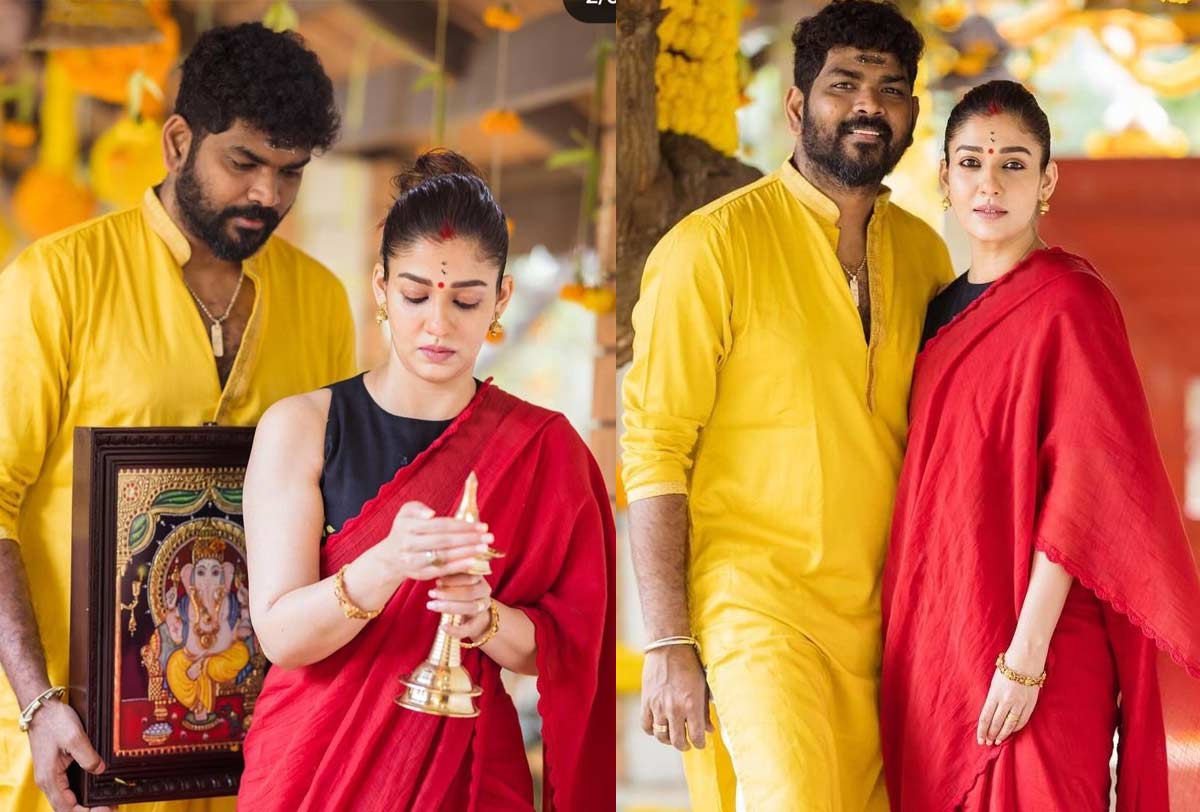 nayanthara,vignesh shivan  నయన్ - విగ్నేష్ స్పెషల్ పూజలు 