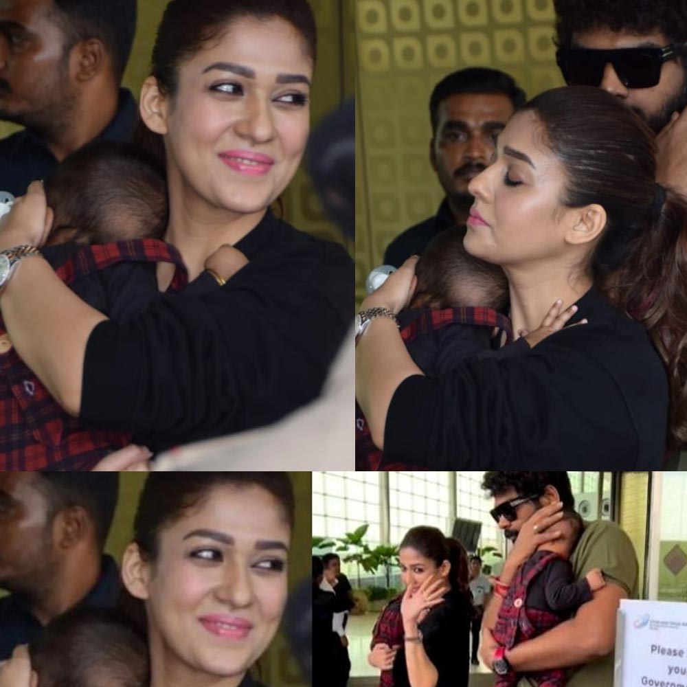 nayanthara. vignesh shivan  ఫస్ట్ టైమ్ పిల్లలతో పబ్లిక్ లోకి నయన్-విగ్నేష్  