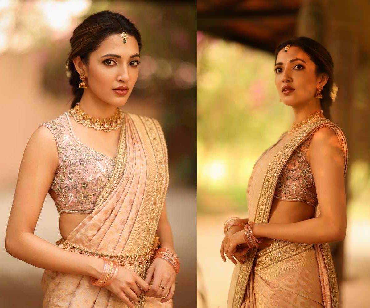 neha shetty  చీరకట్టులో మెస్మరైజ్ చేస్తున్న హీరోయిన్ 