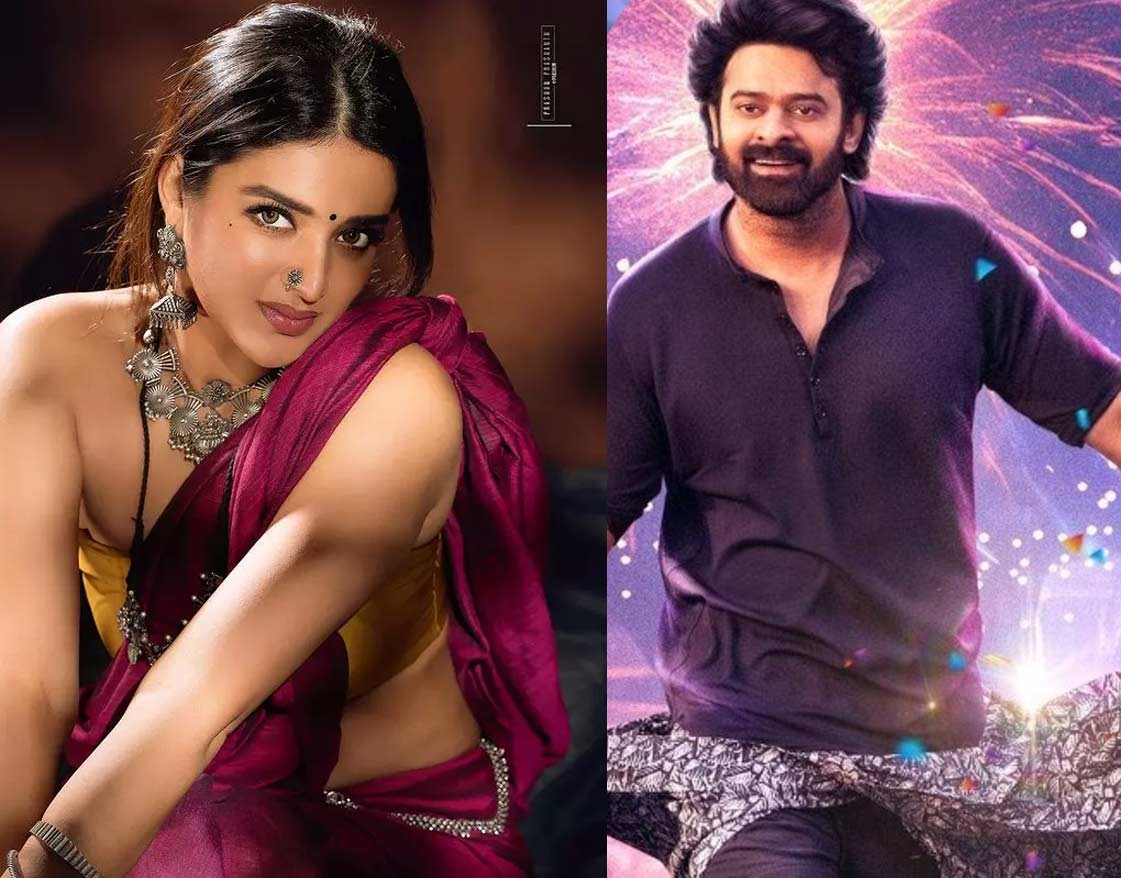 Nidhi Agarwal joins Raja Saab sets పవన్ వదిలేసినా.. ప్రభాస్ ఆదుకున్నాడు
