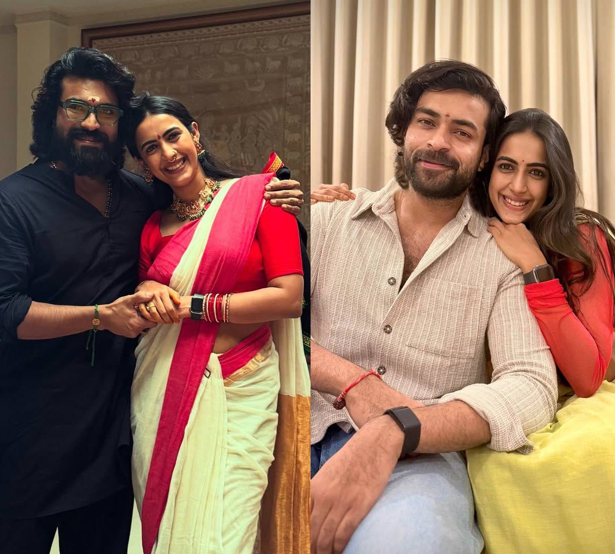 niharika  చరణ్-వరుణ్ లకి రాఖి కట్టిన నిహారిక  