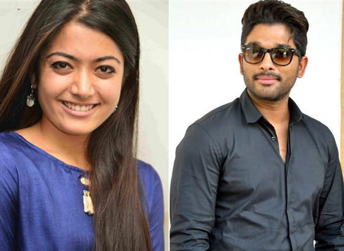 rashmika mandanna,heroine,allu arjun,trivikram,movie  భీష్మకు తీసుకుని.. బన్నీకి మార్చారు