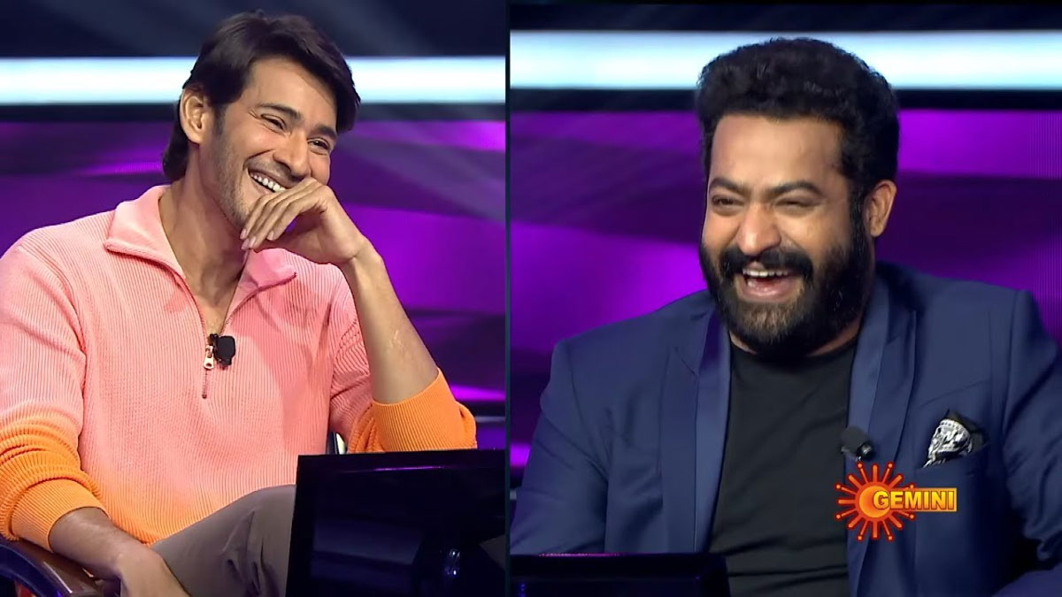 ntr,evaru meelo koteeswarulu show,ntr with mahesh babu,rajamouli,mahesh babu  జక్కన్నతో సినిమా.. మహేష్ ని భయపెట్టిన ఎన్టీఆర్