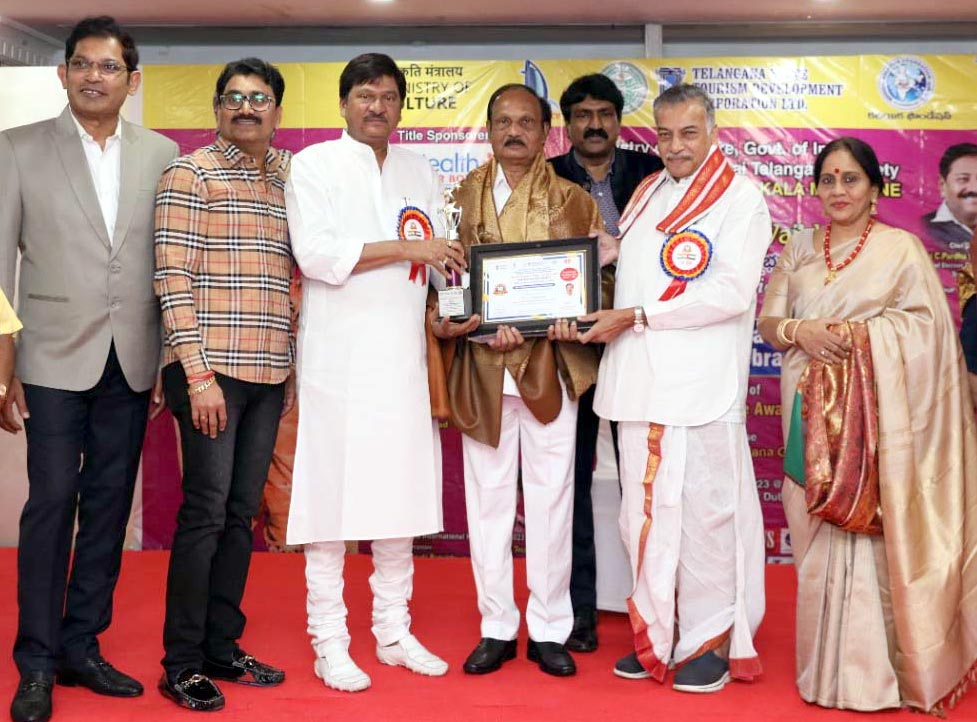 ntr international excellence award,bhagiradha  భగీరధకు ఎన్.టి.ఆర్ ఇంటర్నేషనల్ ఎక్స్ లెన్స్ అవార్డు 