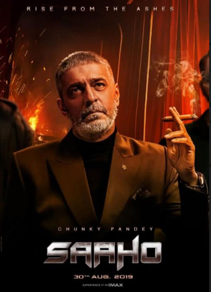 chunky pandey,poster,saaho,released  సాహో చుంకి పాండే పోస్టర్‌కి సూపర్బ్ రెస్పాన్స్!