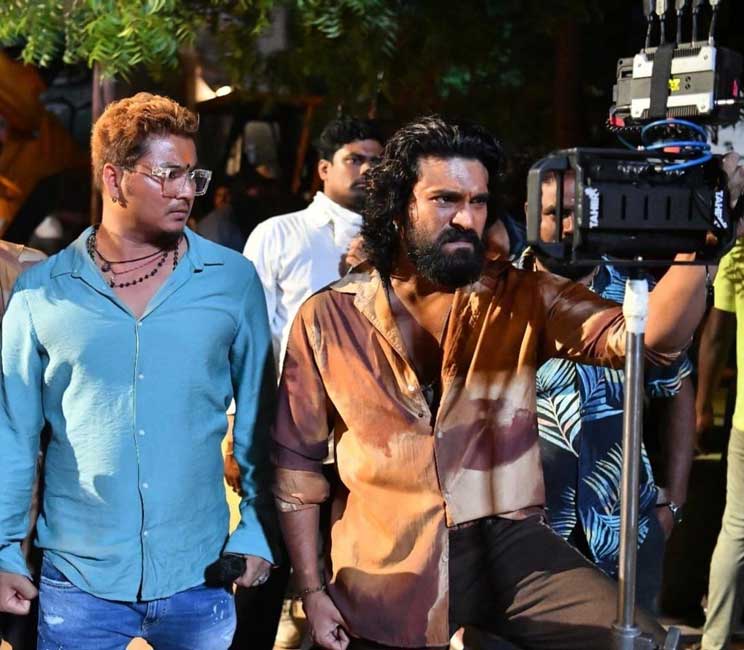 peddi  పెద్ది మాసివ్ ట్రైన్ యాక్షన్ ఎపిసోడ్ 