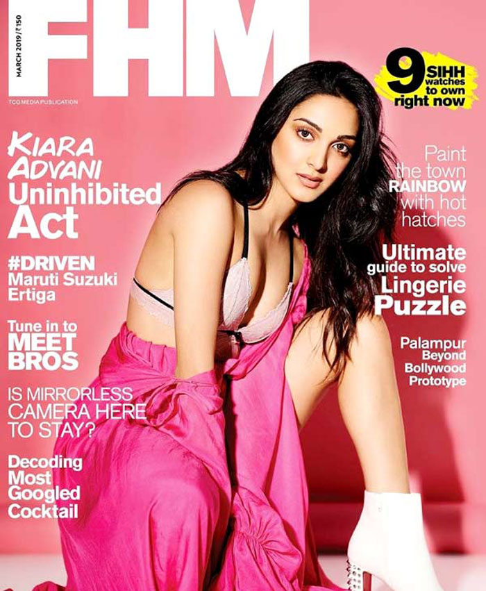 kiara advani,fhm magazine shoot,bharat ane nenu,vinaya vidheya rama,exposing  ఫొటో టాక్: కియారా.. కుమ్మేసింది