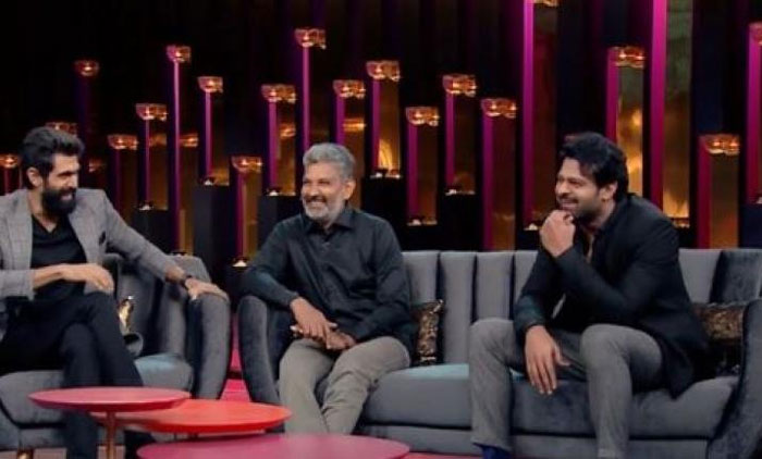 prabhas answer,koffee with karan producer,anushka,clarity,prabhas interview  కావాలంటే రాజమౌళి గారిని అడగండి: ప్రభాస్ 