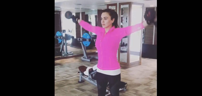 preity zinta,powerhouse of strength,workout videos  సొట్టబుగ్గల సుందరి కష్టం చూడండి! 