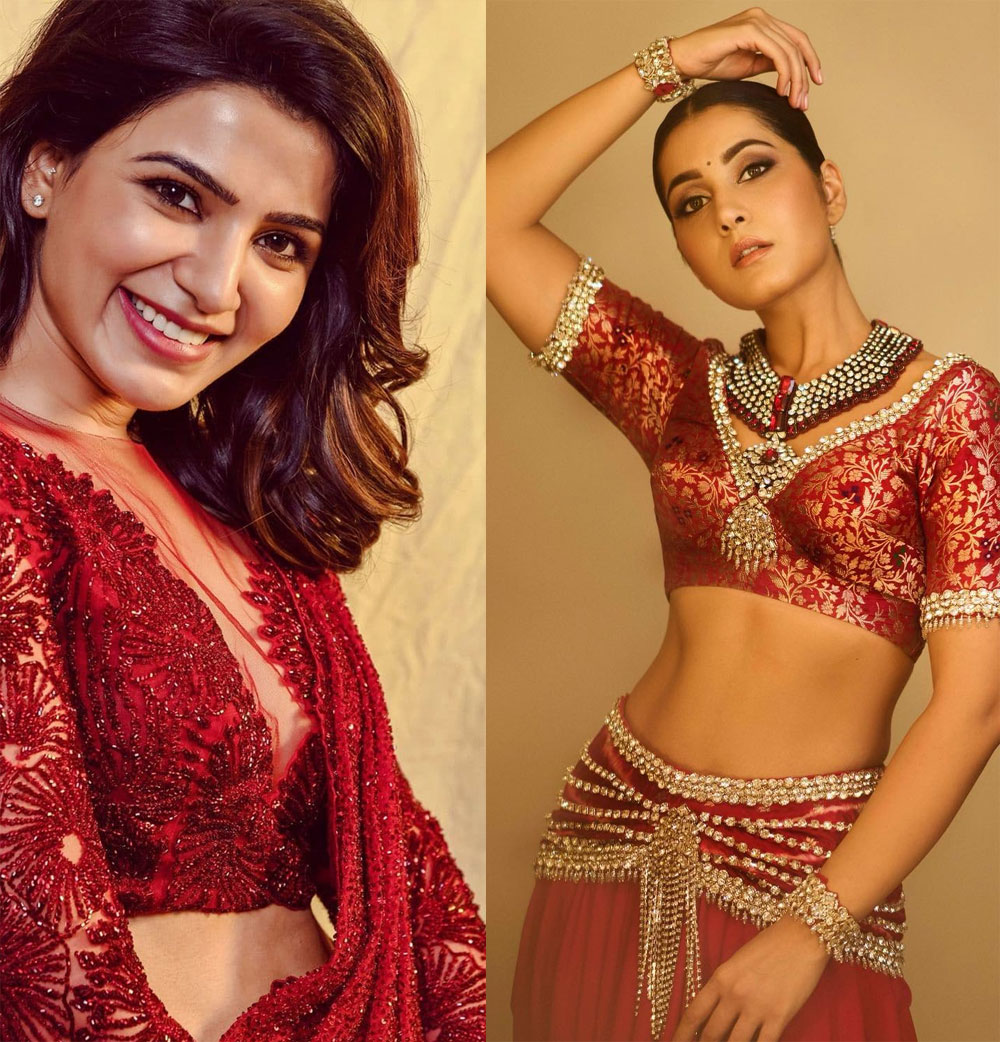 rashi,raashi khanna,samantha,heroine glamour looks,raashi khanna and samantha  రాశి అలా.. సమంత ఇలా