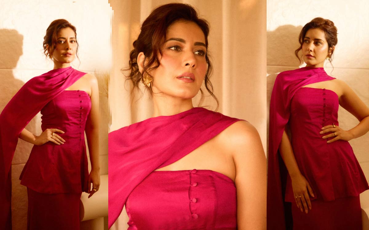 raashii khanna  పింక్ డ్రెస్ లో రాశి ఖన్నా 