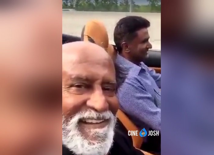 rajinikanth,usa,selfie video,social media  ఉల్లాసంగా.. ఉత్సాహంగా తలైవా..!