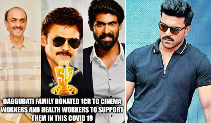 ram charan,suresh productions,donations,ccc manakosam,suresh babu,rana,venkatesh  సురేష్ ప్రొడక్షన్స్ కోటి.. చరణ్ మరో 30 లక్షలు