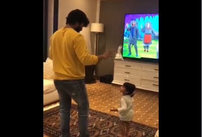 ram charan,niece,navishka,dance video  మేనకోడలితో చరణ్ డాన్స్ వీడియో వైరల్!!