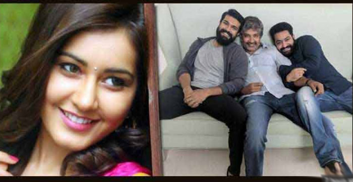 rashi khanna,rajamouli,multi starrer,ntr,ram charan  నిజమేనా.. చరణ్ కి రాశిఖన్నానా..?