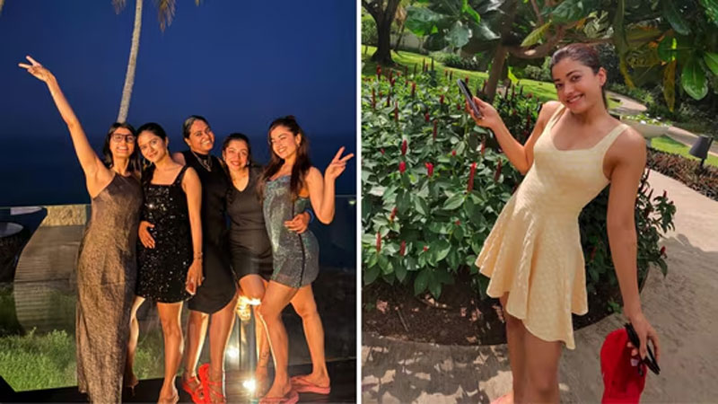 rashmika  రష్మిక మందన్న బ్యాచిలొరెట్ పార్టీ