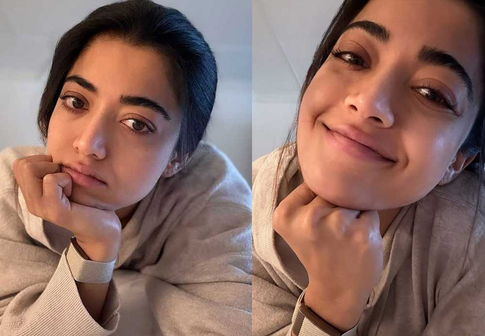 rashmika mandanna  రష్మిక మందన్న క్యూట్ సెల్ఫీ లుక్