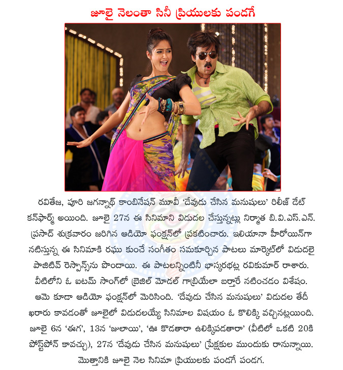 raviteja,tollywood actor ravitej,director puri jagannath,ileana,tollywoood actress ileana,raviteja and puri jagannath movie,devudu chesina manushulu,music director raghu kuche,eega movie,julayi movie,oo kodathara ulikki padathara movie,  raviteja, tollywood actor ravitej, director puri jagannath, ileana, tollywoood actress ileana, raviteja and puri jagannath movie, devudu chesina manushulu, music director raghu kuche, eega movie, julayi movie, oo kodathara ulikki padathara movie, 