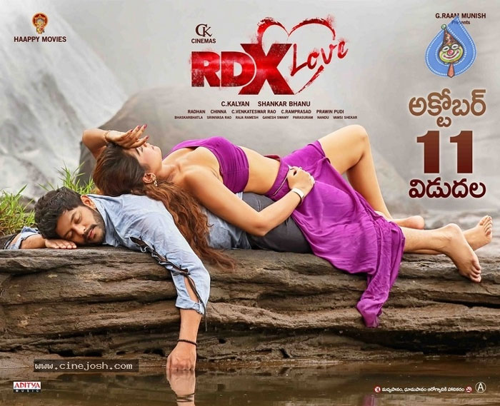 payal rajput,rdx love,movie,release,october 11  ‘RDX ల‌వ్‌’ విడుదల ఎప్పుడంటే..?