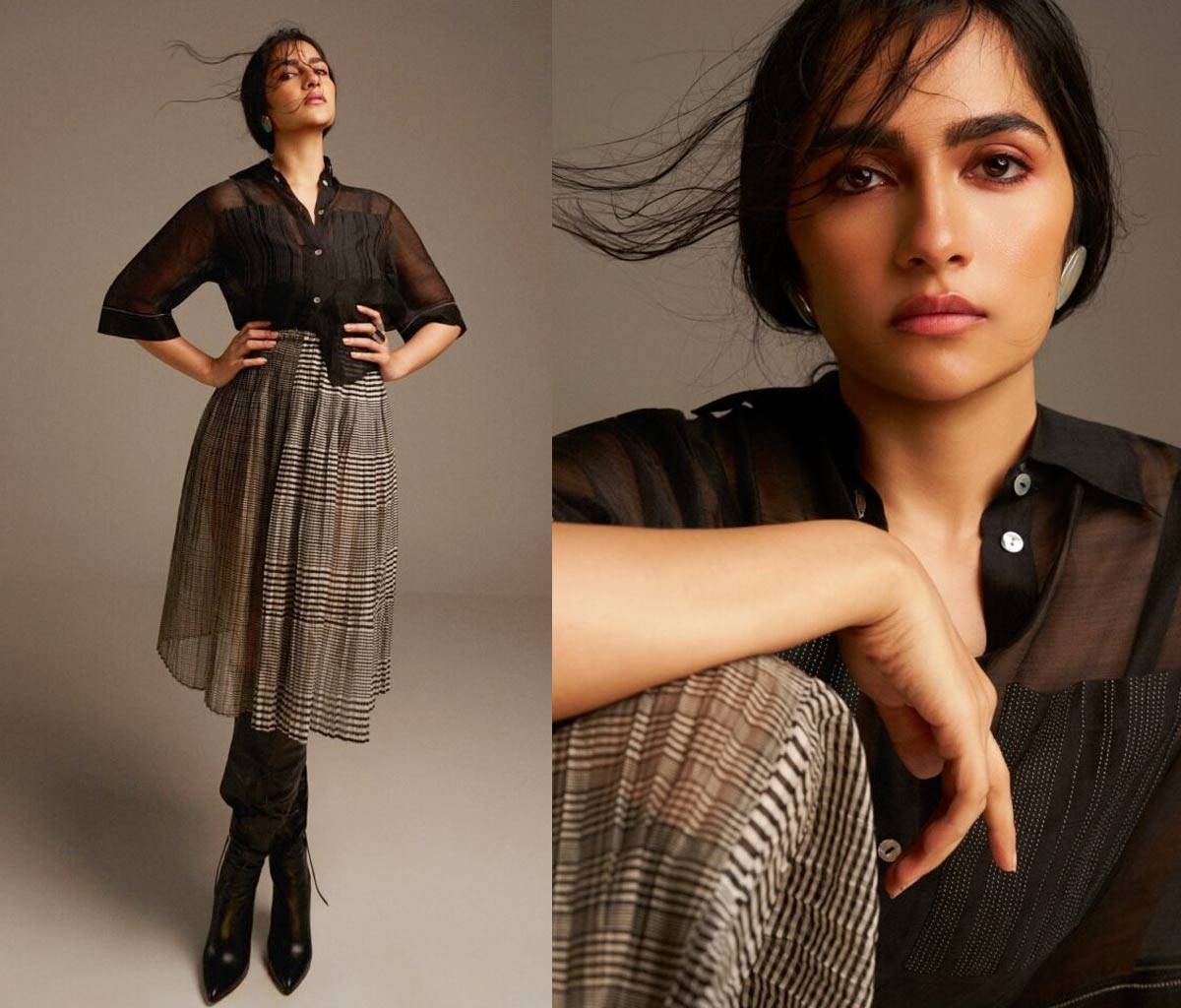 rukmini vasanth  రుక్మిణి వసంత్ క్లాసీ లుక్ 