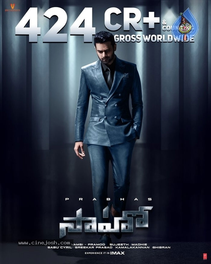 prabhas,saaho,424 crores,club  ప్రపంచ వ్యాప్తంగా ‘సాహో’ కలెక్షన్స్