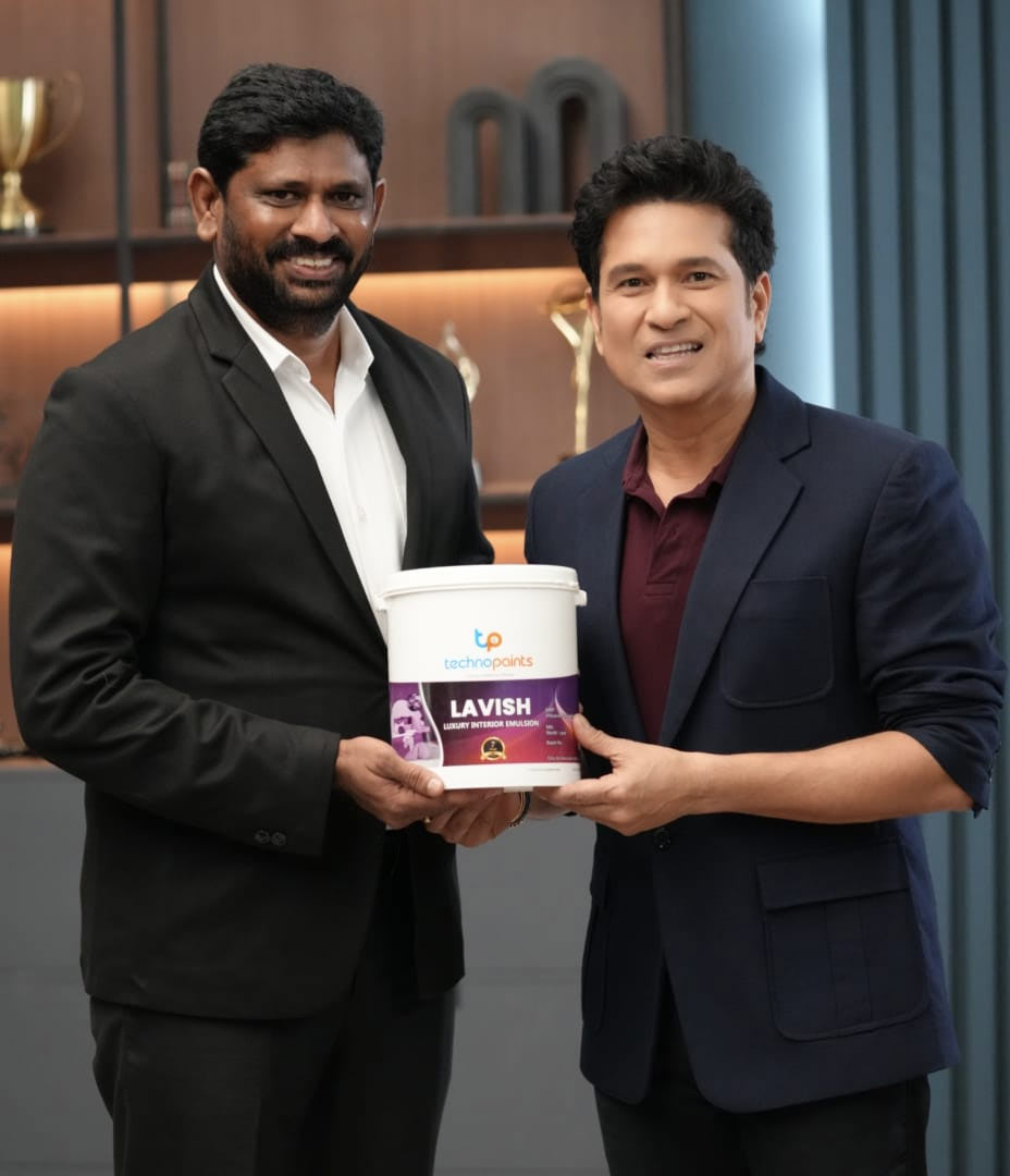 sachin tendulkar  టెక్నోపెయింట్స్  ప్రచారకర్తగా గాడ్ అఫ్ క్రికెట్ 