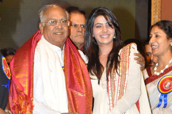 samantha,received,compliment,akkineni nageswara rao  ఏయన్నార్‌ కాంప్లిమెంట్‌ మర్చిపోలేనంటోంది! 