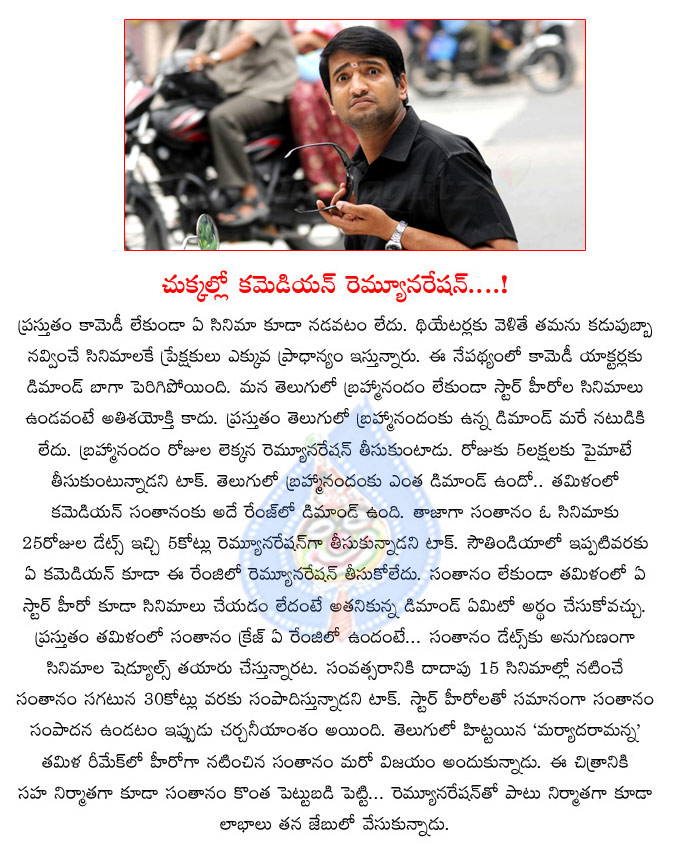 santhanam,comedian,tamil actor,tamil cinema comedian,hero chances,maryada ramanna remake,santhanam remuneration,5 crores  santhanam, comedian, tamil actor, tamil cinema comedian, hero chances, maryada ramanna remake, santhanam remuneration, 5 crores