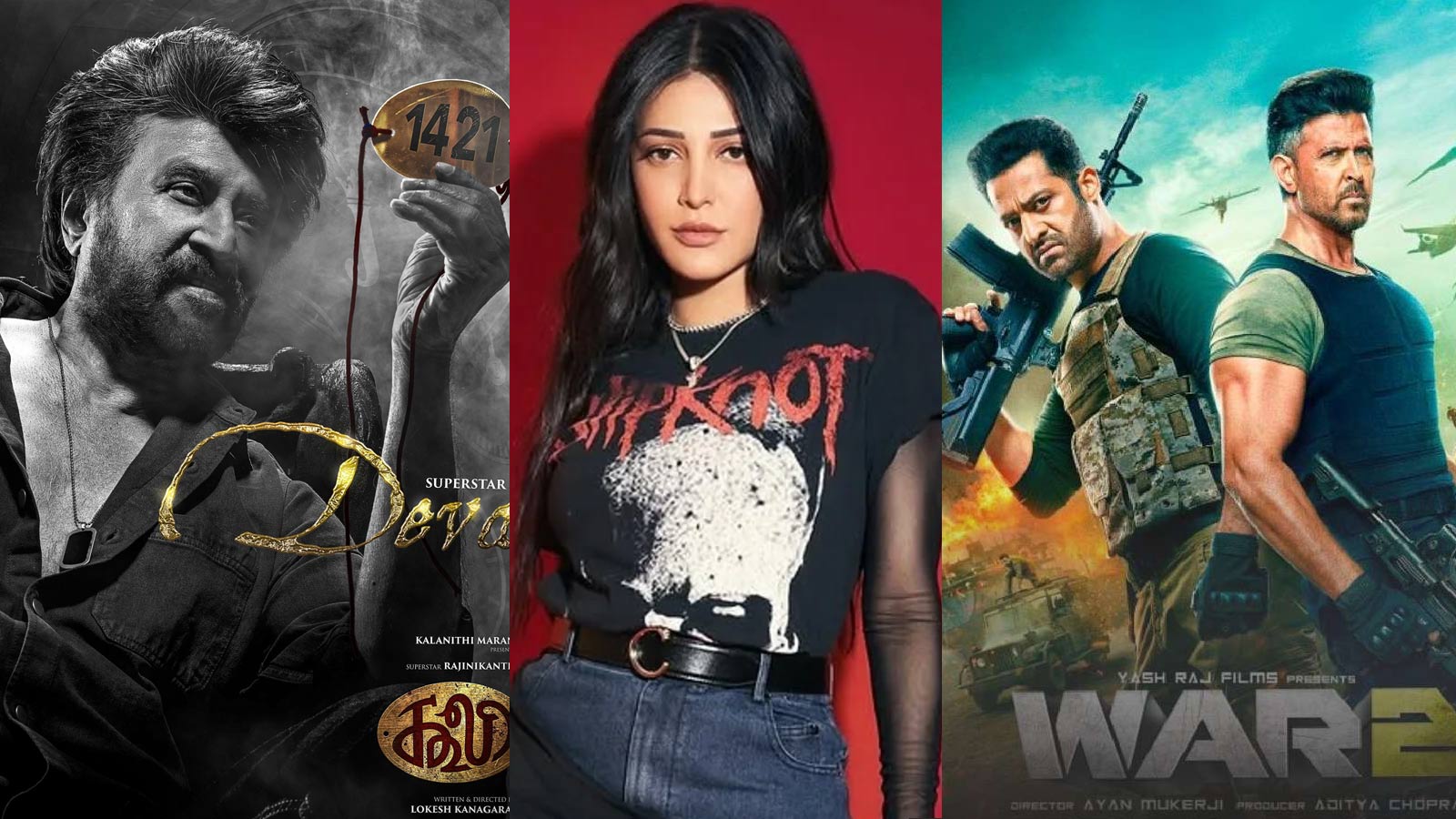 shruti haasan  కూలీ vs వార్ 2 - శృతి హాసన్ రియాక్షన్ 