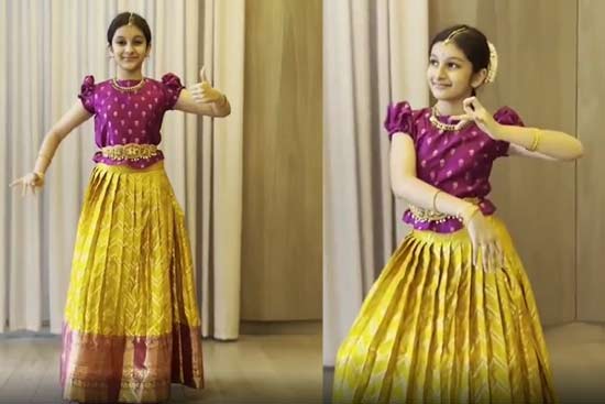 mahesh babu,mahesh babu daughter sitara,srirama navami special,kuchipudi dance  మహేష్ డాటర్ ఫస్ట్ కూచిపూడి డాన్స్