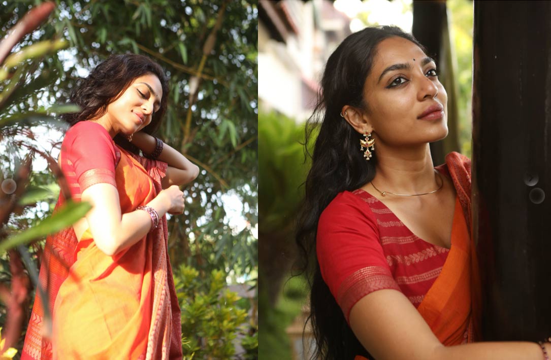 sobhita dhulipala  చీరకట్టులో శోభిత సంధ్య వందనం 