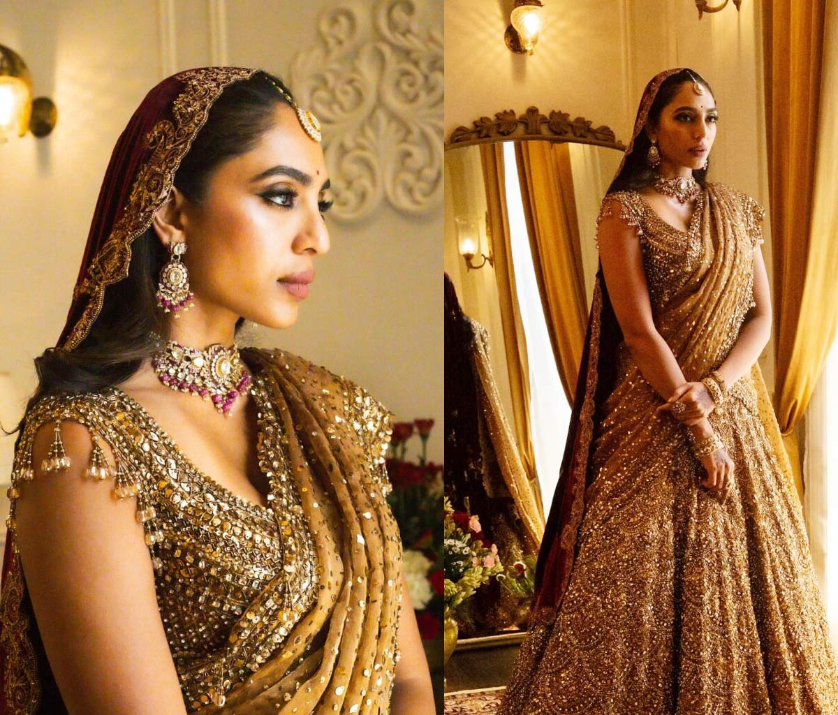 sobhita dhulipala  శోభిత దూళిపాళ్ల - రాజసం ఉట్టిపడుతుంది 