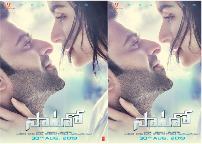 saaho,stunning look,prabhas,instagram,saaho movie new poster,young rebel star  ‘సాహో’ నుంచి స్టన్నింగ్ పోస్టర్ వదిలారు