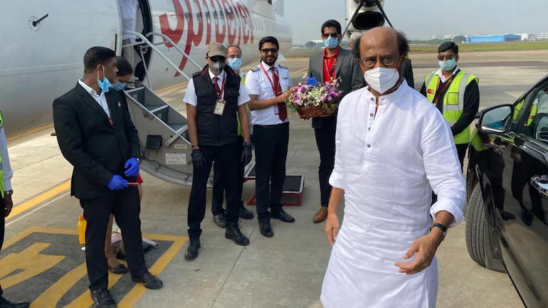 super star rajinikanth,to fly,america,medical checkup,us for medical check-up  స్పెషల్ ఫ్లయిట్ లో అమెరికాకి సూపర్ స్టార్ 