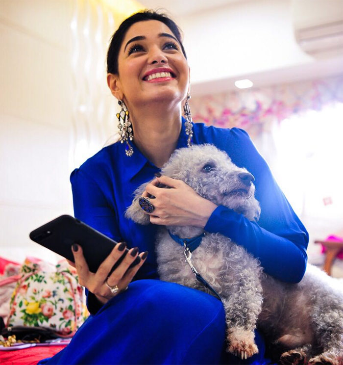 tamanna,vegetarian,pet dog,heroine tamanna  కుక్క కోసం ఆ పని మానేసిన హీరోయిన్..! 