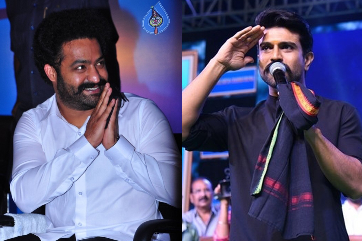 rrr movie release date,director ss rajamouli,jr.ntr,tarak at traffic police event,ram charan at uppena function  తారక్ - చరణ్ అనుకోకుండా ఒకే రోజు.!